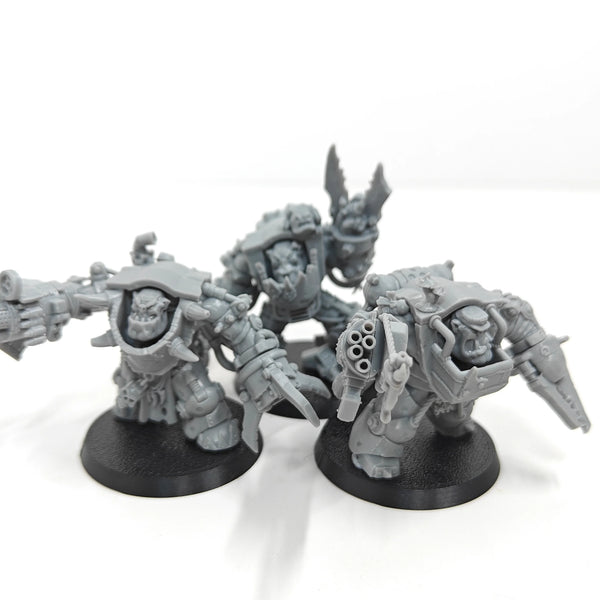 Orc Warrior Squad, 3 Figures, Resin Model Figure Kit, Fantasy Theme, Unassembled and Unpainted