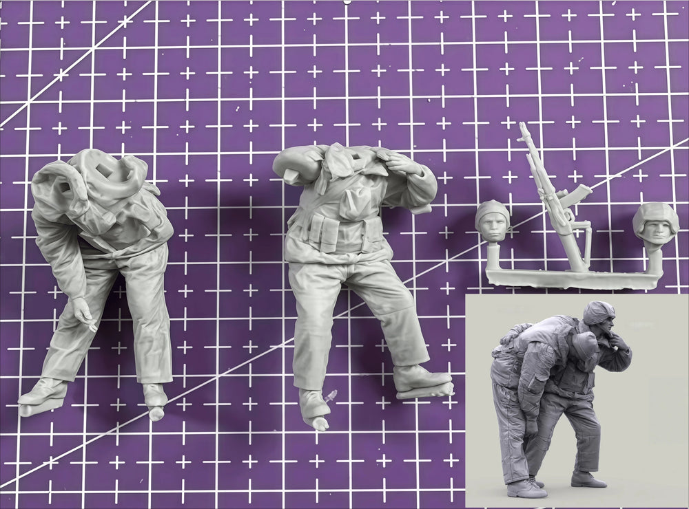 1/35 Modern Tactical Operator with Full Rucksack, Resin Model Figure Kit, Unassembled and Unpainted