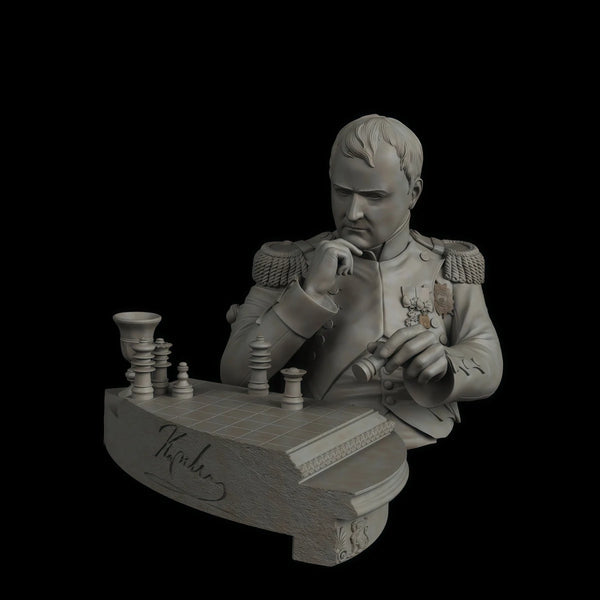 1/10 Napoleonic Napoleon 1812, Resin Model Bust Kit, Unassembled and Unpainted