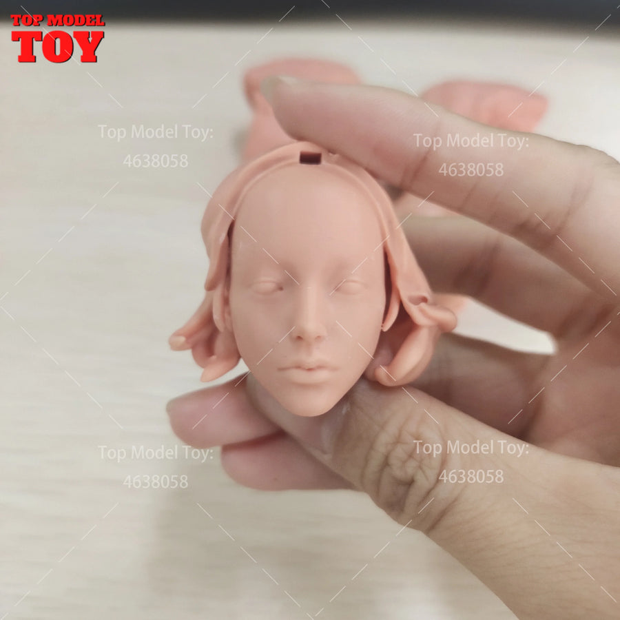 1/6 Scale Generic Portrait Head Sculpts Mixed Male & Female 6-Pack Resin Bust Kit - resin model view 3