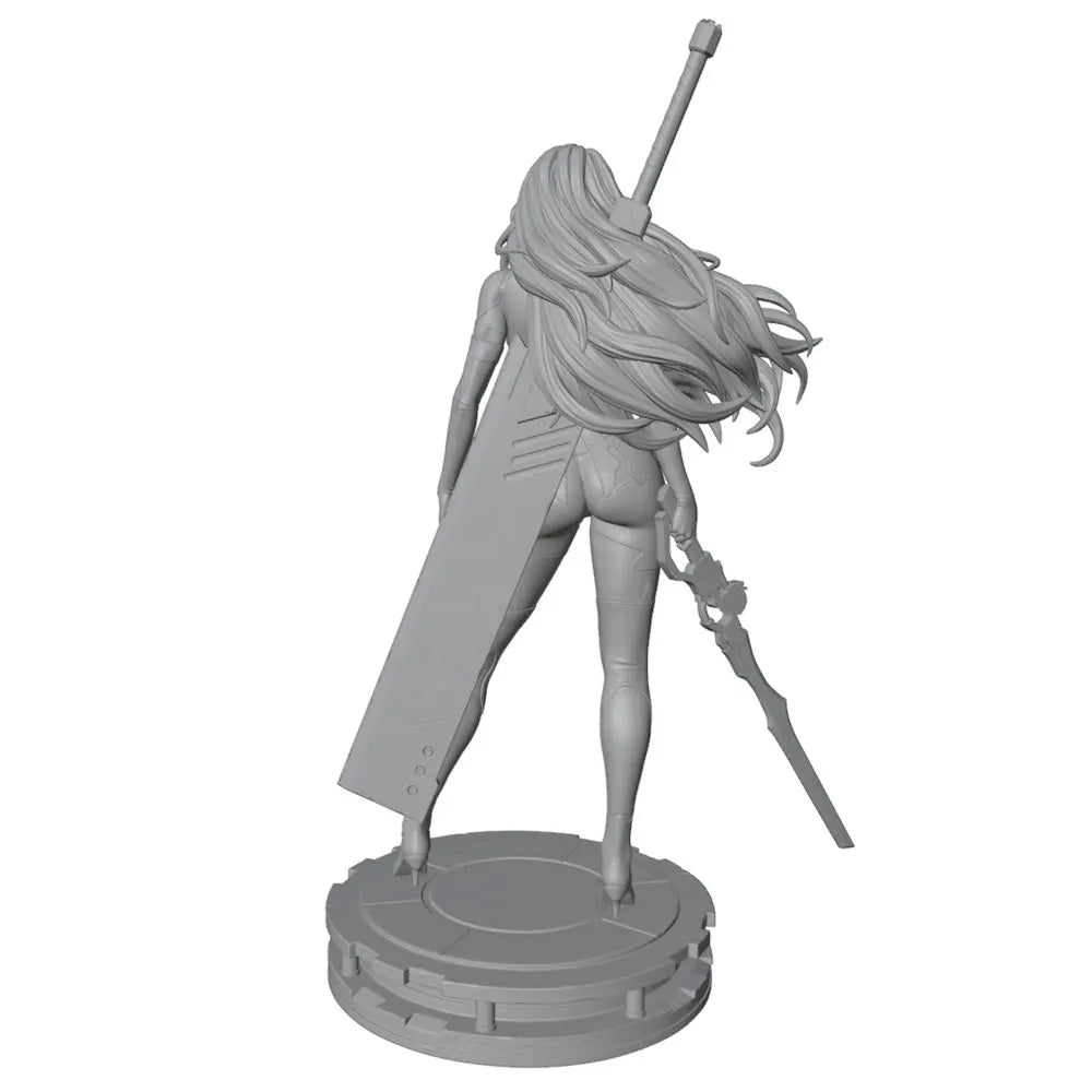 75mm Female Ranger, Resin Model Figure Kit, Fantasy Theme, Unassembled and Unpainted