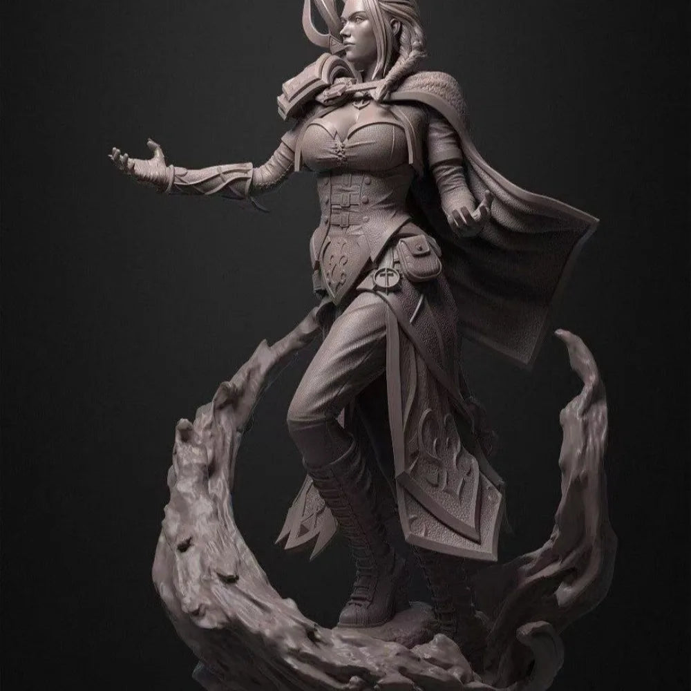 1/10 Female Character, Resin Model Figure Kit, Fantasy Theme, Unassembled and Unpainted
