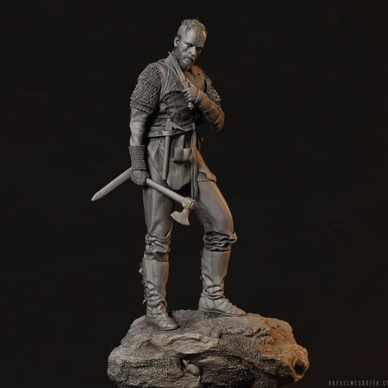 1/24 Medieval Viking Warrior Floki, Resin Model Figure Kit, Unassembled and Unpainted