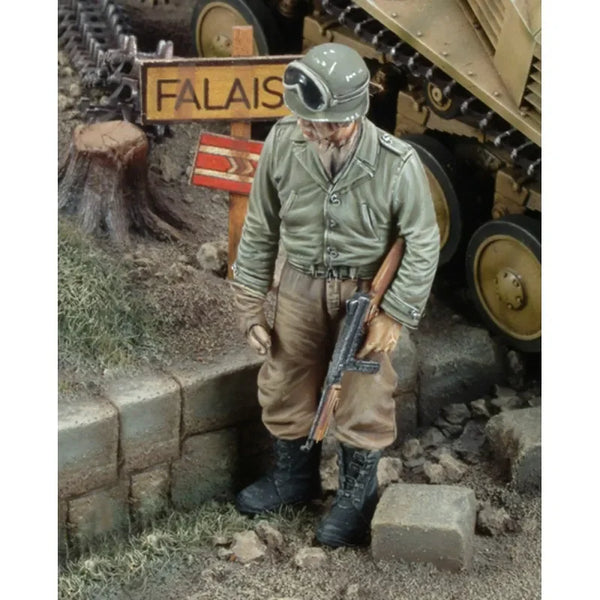 1/35 WWII US Tanker Soldier, Resin Model Figure Kit, Unassembled and Unpainted