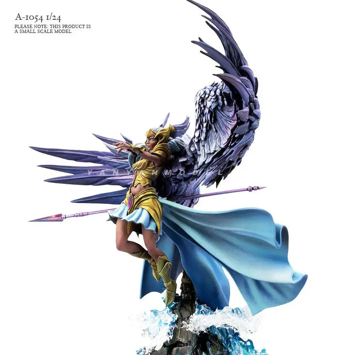 1/24 Winged Celestial General, Resin Model Figure Kit, Fantasy Theme, Unassembled and Unpainted