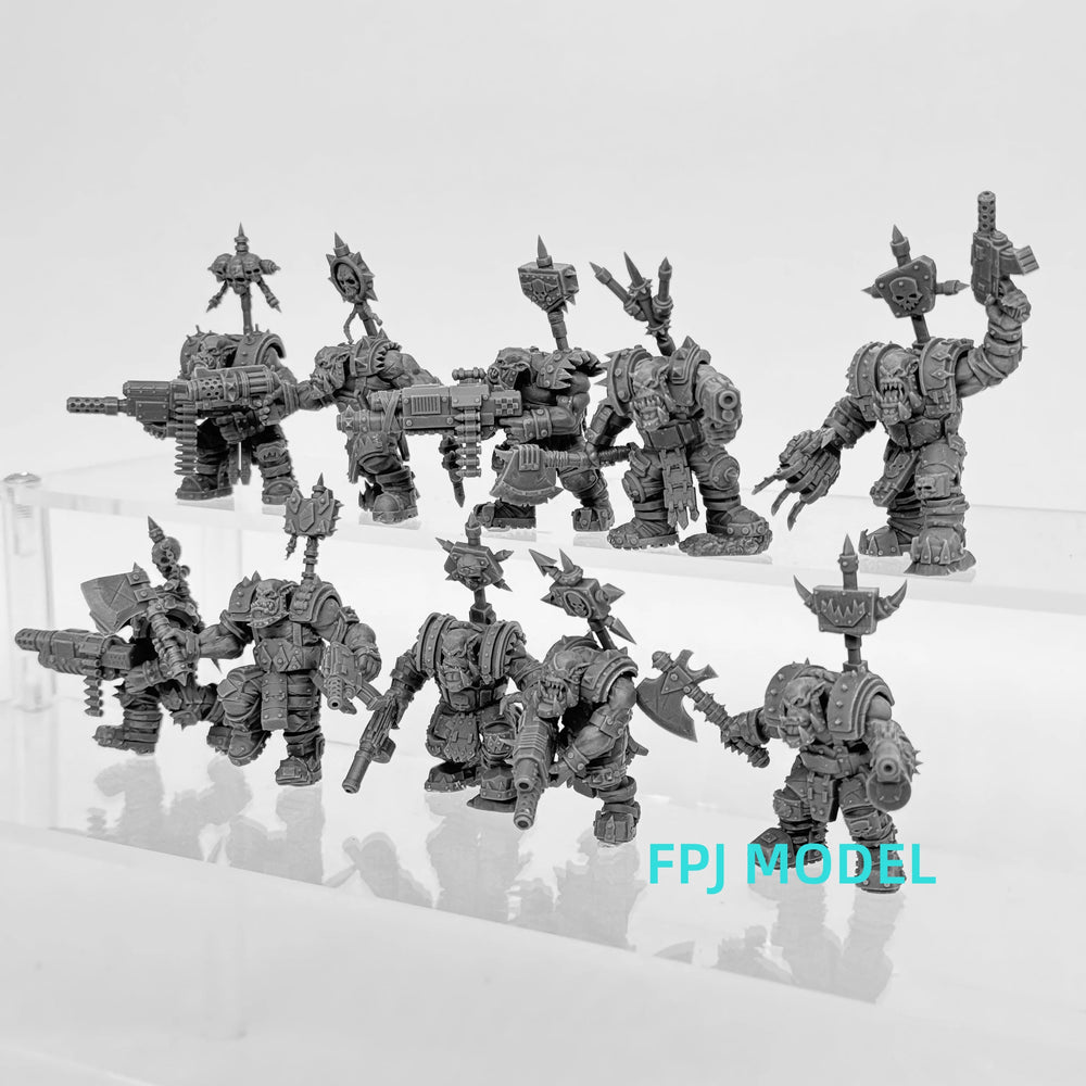 32mm Grimdark Fantasy Soldiers, 35 Figures, Resin Model Figure Kit, Fantasy Theme, Unassembled and Unpainted
