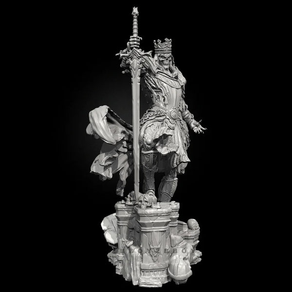 75mm King of the Dead, Resin Model Figure Kit, Fantasy Theme, Unassembled and Unpainted