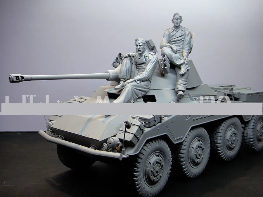1/16 WWII Military Vehicle Crew, 6 Figures, Resin Model Figure Kit, Unassembled and Unpainted