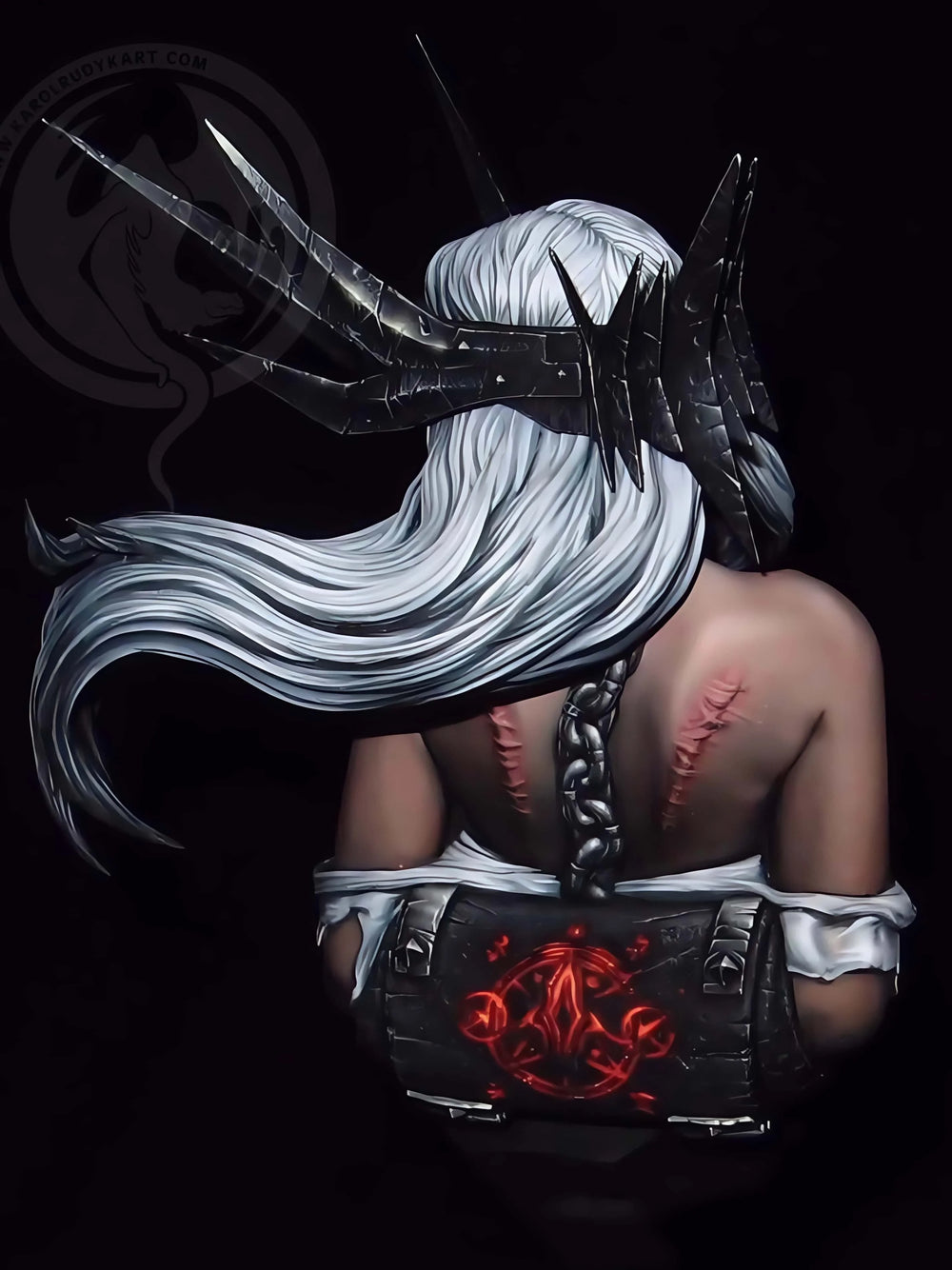 1/10 Dark Fantasy Fairy, Resin Model Bust Kit, Fantasy Theme, Unassembled and Unpainted