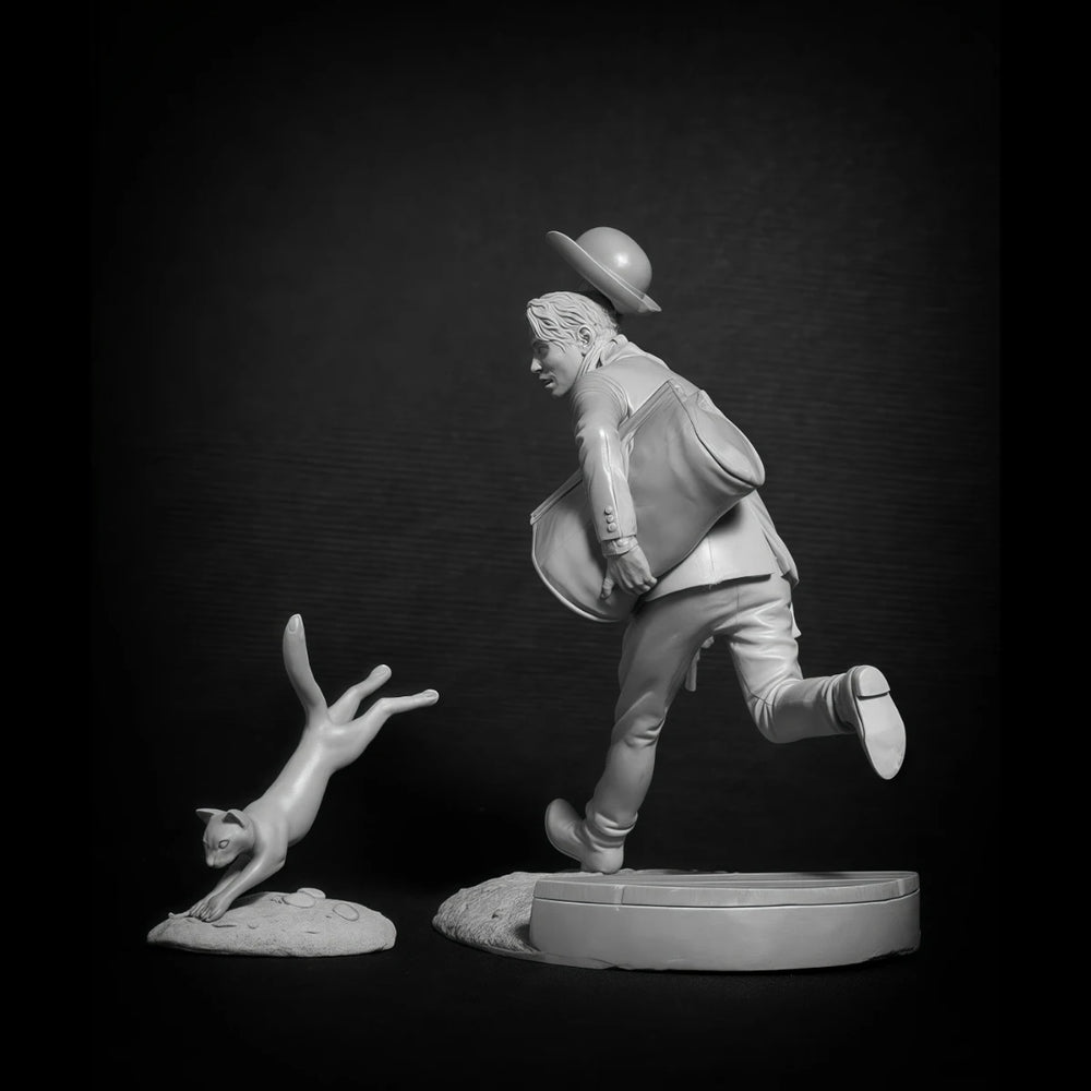 75mm WWII 1940s Bank Robber Noir, Resin Model Figure Kit, Unassembled and Unpainted