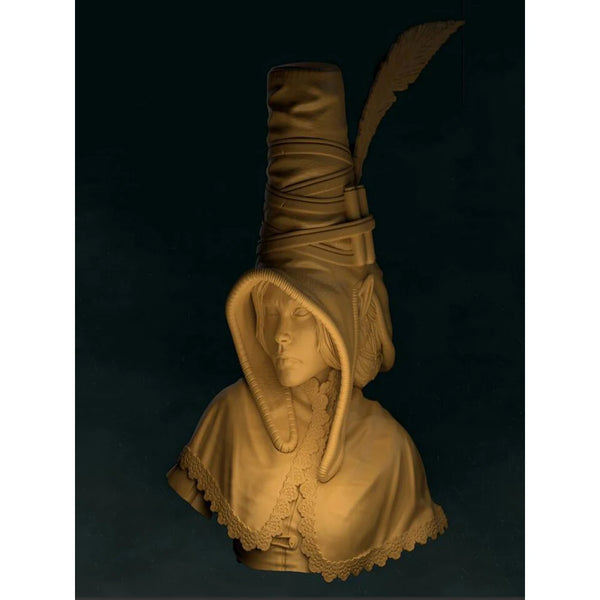 1/10 Elegant Female, Resin Model Bust Kit, Fantasy Theme, Unassembled and Unpainted