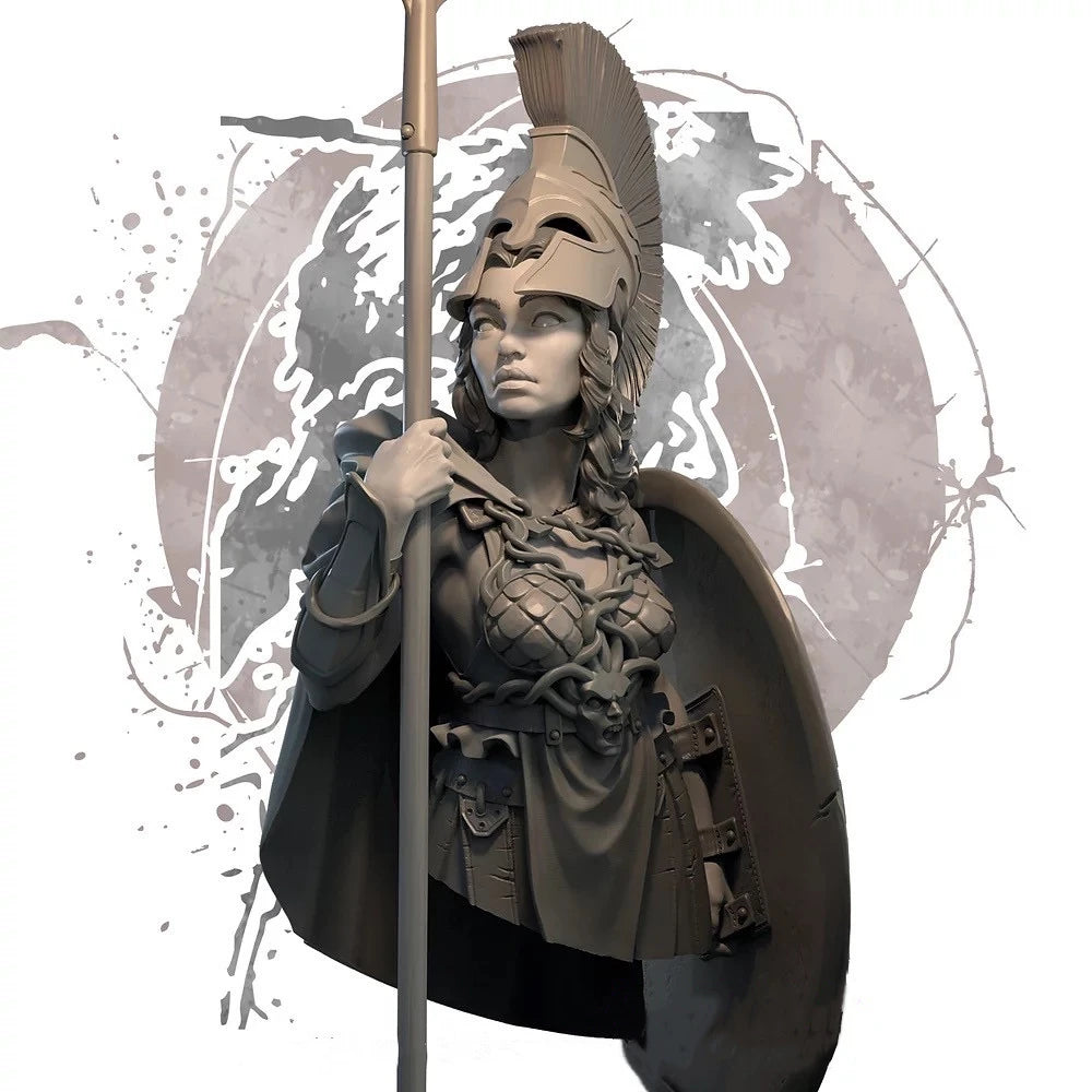 1/10 Ancient Greek & Roman Warriors, 4 Figures, Resin Model Bust Kit, Unassembled and Unpainted