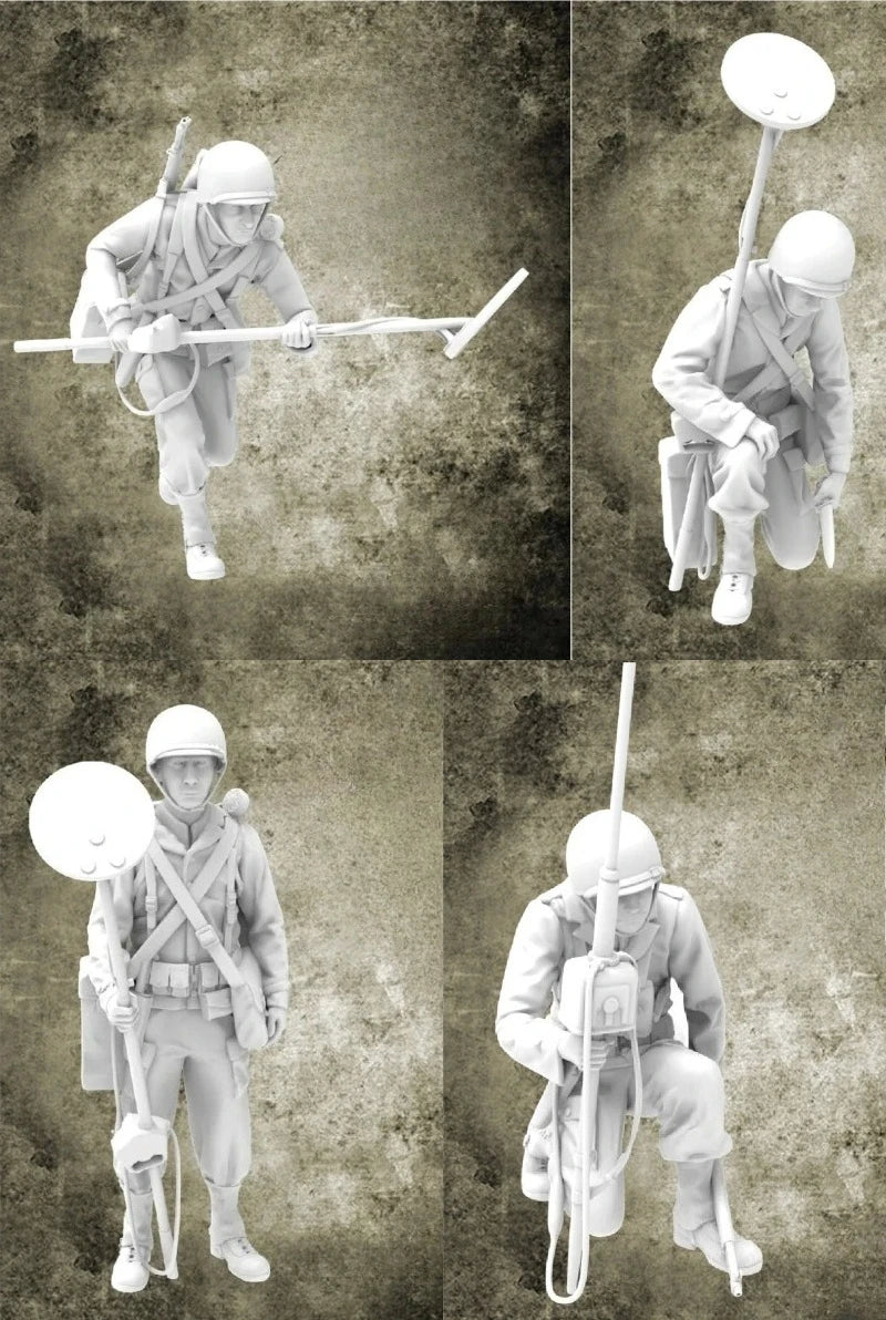 1/35 WWII US Engineer, Resin Model Figure Kit, Unassembled and Unpainted