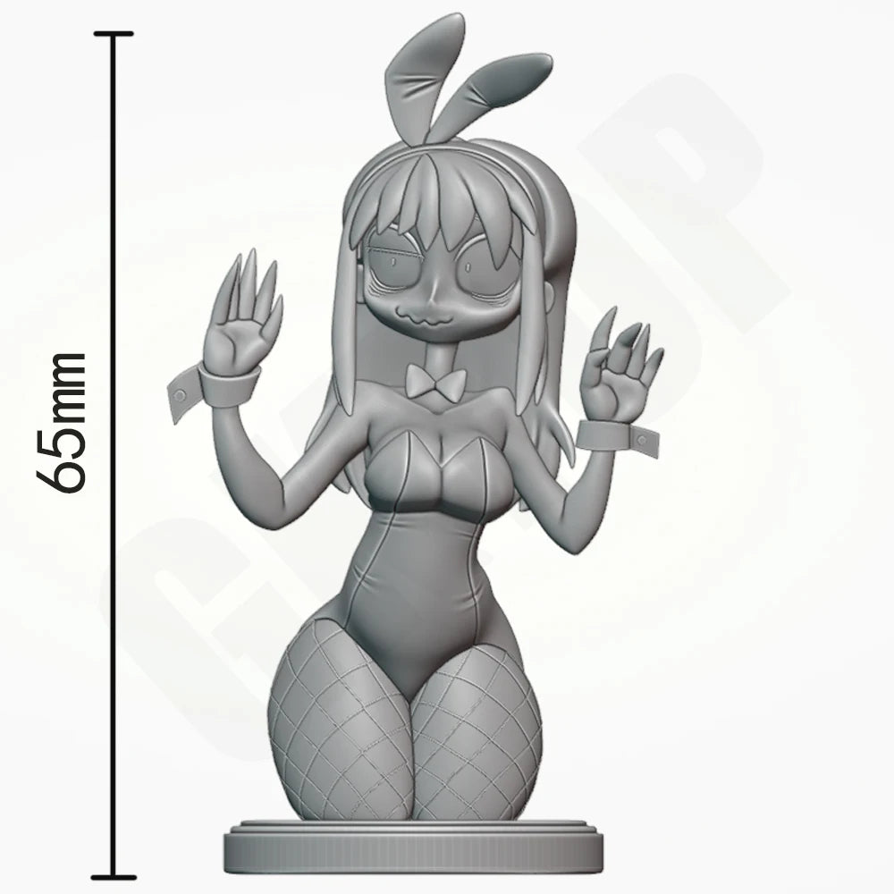1/24 Bunny Girl, 2 Figures, Resin Model Bust Kit, Anime Theme, Unassembled and Unpainted