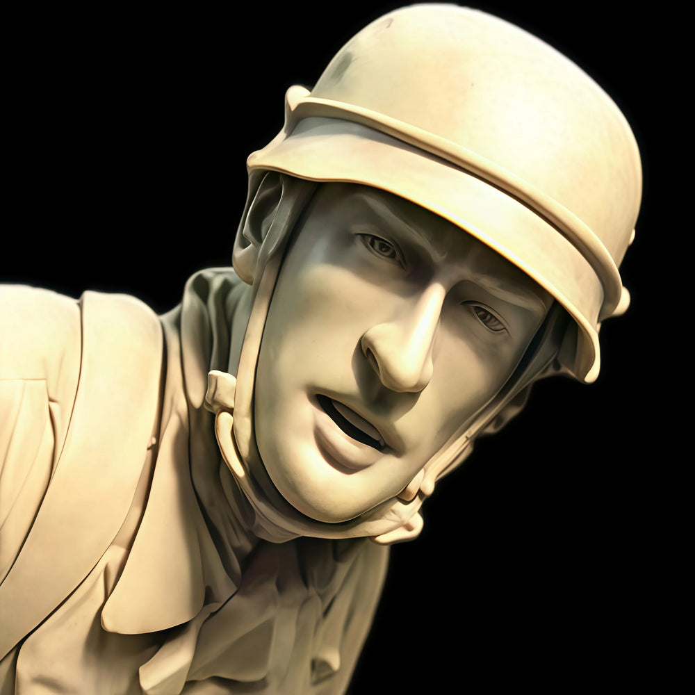 1/16 WWI British Infantryman Advancing in Pith Helmet, Resin Model Figure Kit, Unassembled and Unpainted
