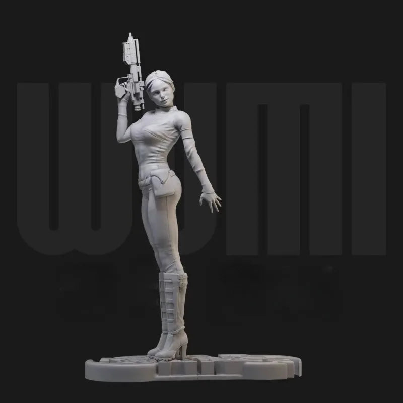 1/24 Female Mercenary, Resin Model Figure Kit, Fantasy Theme, Unassembled and Unpainted