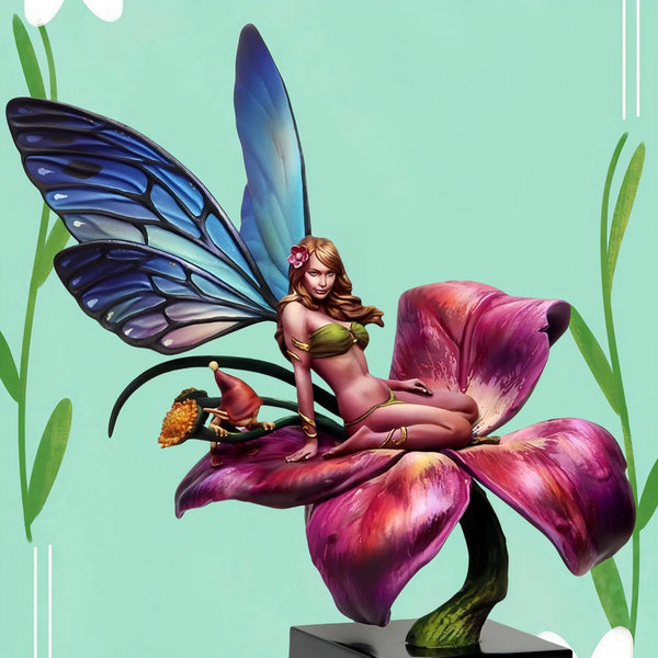 1/24 Elf and Dwarf Pair, 2 Figures, Resin Model Figure Kit, Fantasy Theme, Unassembled and Unpainted