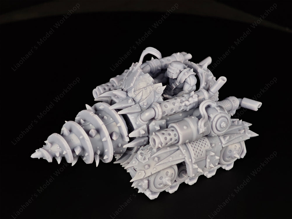 Drill Engine, Resin Model Accessory Kit, Sci-Fi Theme, Unpainted