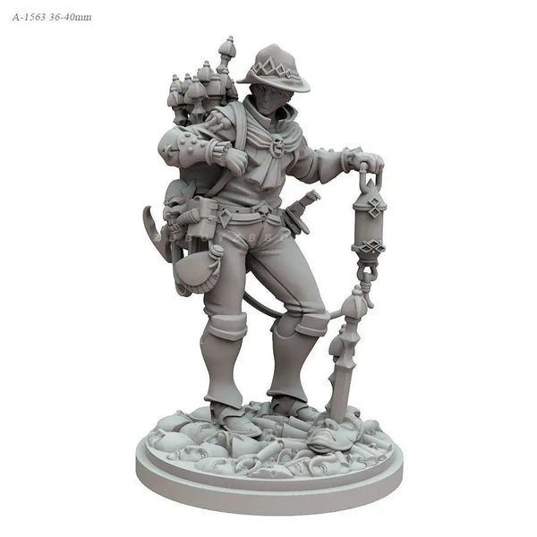 38mm Alchemist Warrior, Resin Model Figure Kit, Fantasy Theme, Unassembled and Unpainted