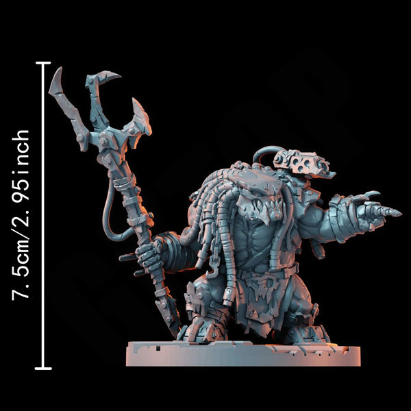 1/35 Armored Orc Brute, Resin Model Figure Kit, Fantasy Theme, Unassembled and Unpainted