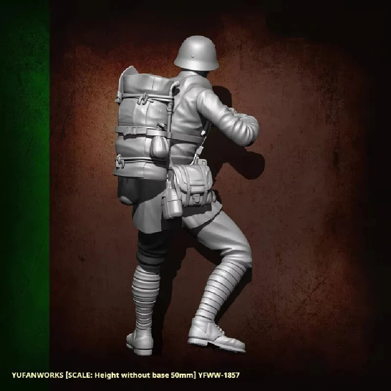 1/24 WWI Allied Soldier, Resin Model Figure Kit, Unassembled and Unpainted