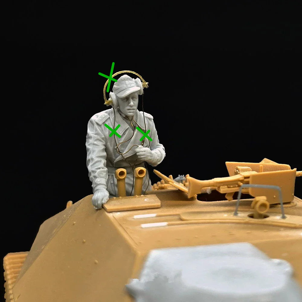 WWII German Tank Crew Figure — 1/35 Resin Figure