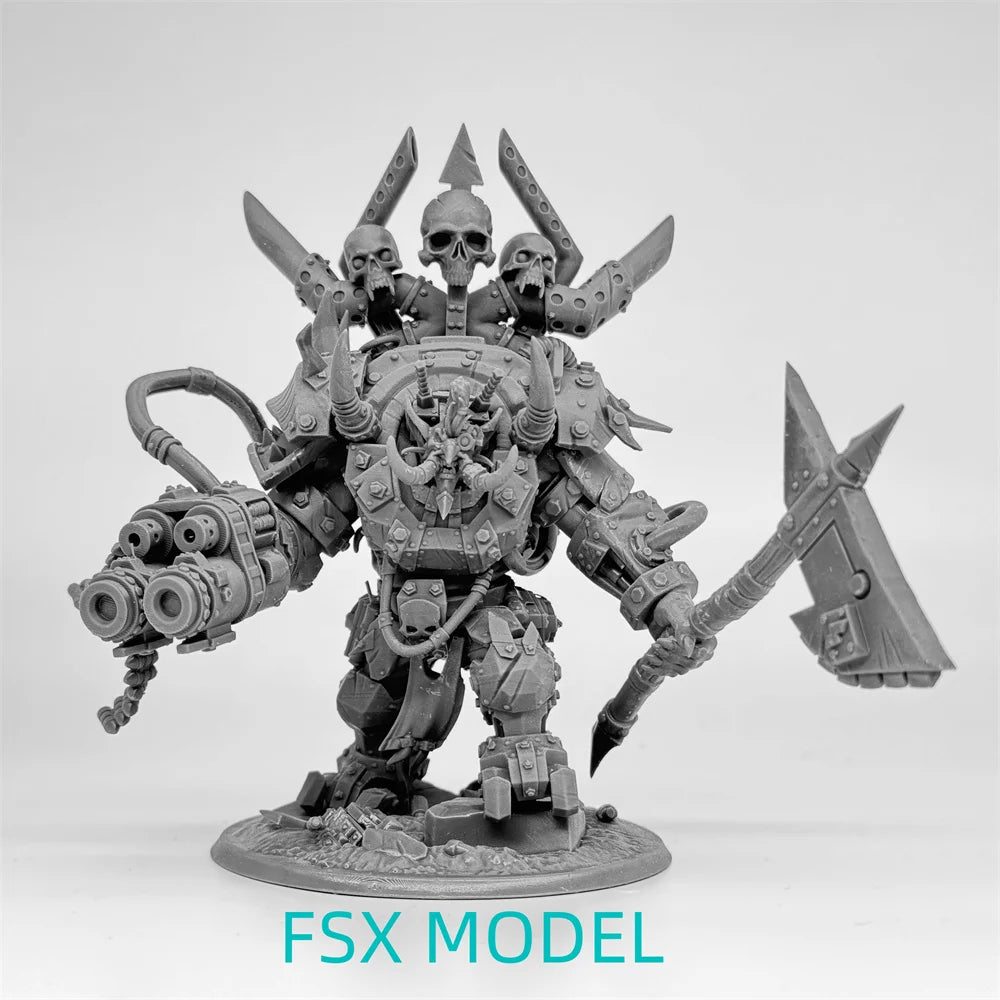 Troll Boss Warrior, Resin Model Figure Kit, Fantasy Theme, Unassembled and Unpainted