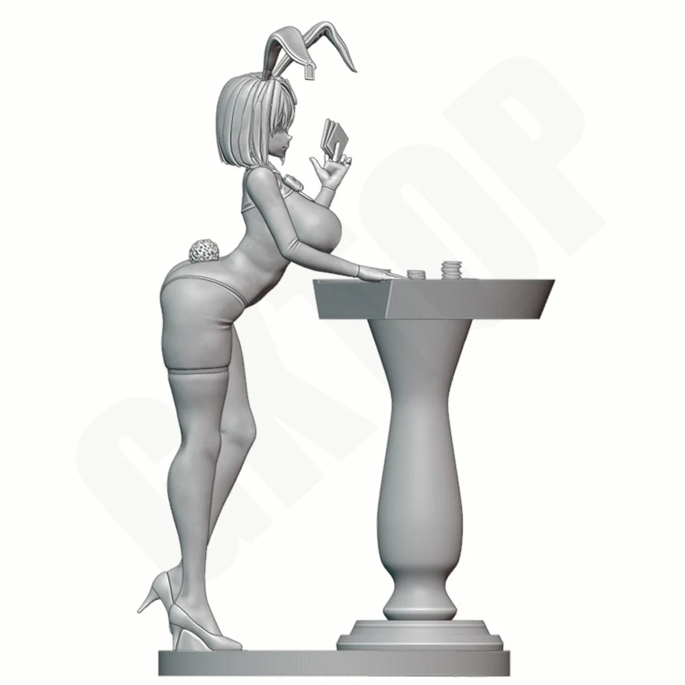 1/24 Bunny Girl Dealer, Resin Model Figure Kit, Unassembled and Unpainted