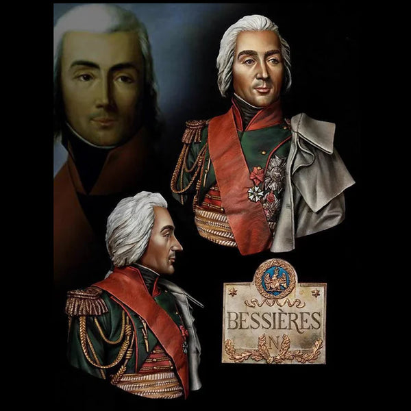 1/10 Napoleonic French Officers & Marshals, 3 Figures, Resin Model Bust Kit, Unassembled and Unpainted
