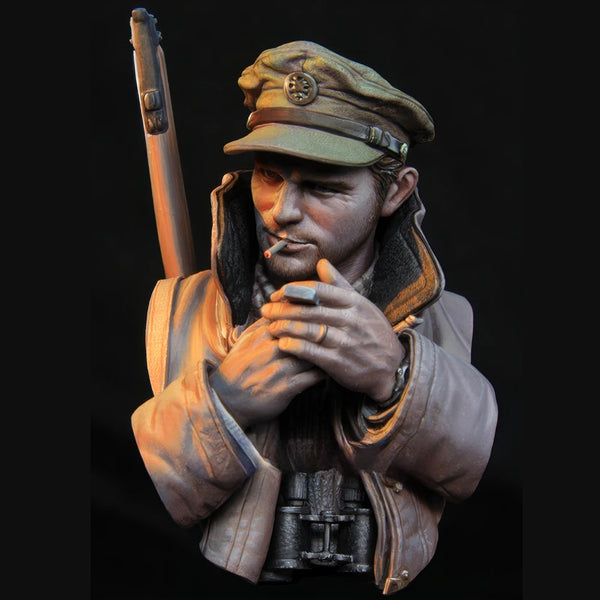 1/10 WWII British LRDG Soldier, Resin Model Bust Kit, Unassembled and Unpainted