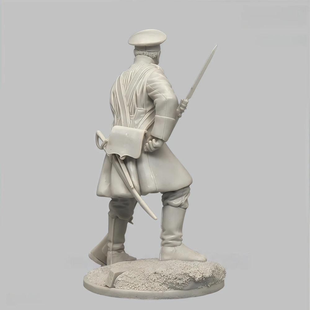 54mm WWI Russian Infantry Soldier, Resin Model Figure Kit, Unassembled and Unpainted