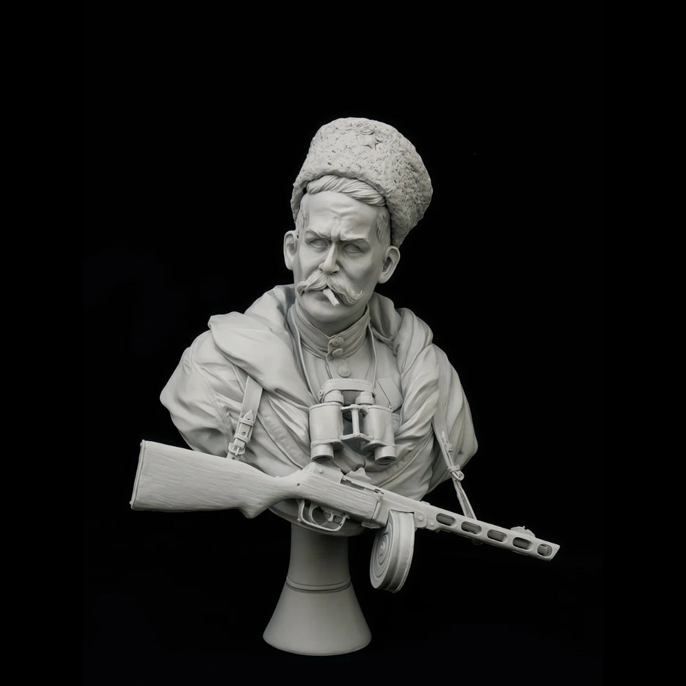 1/10 Cold War Soviet Scout, 2 Figures, Resin Model Bust Kit, Unassembled and Unpainted