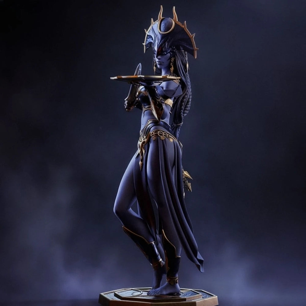 1/8 Shar Shadow Dancer Sorceress, Resin Model Figure Kit, Fantasy Theme, Unassembled and Unpainted