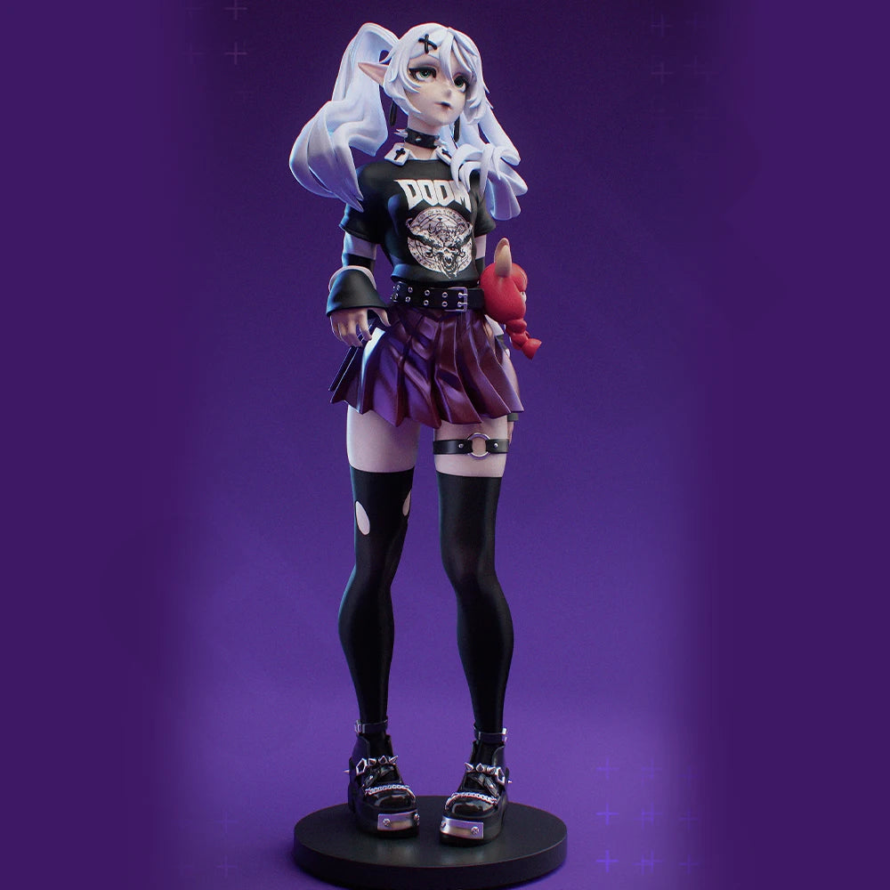 1/24 Goth Frieren, Resin Model Figure Kit, Anime Theme, Unassembled and Unpainted