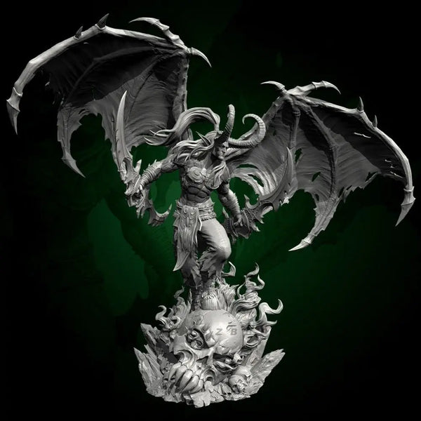 50mm Night Elf Daemon, Resin Model Figure Kit, Fantasy Theme, Unassembled and Unpainted