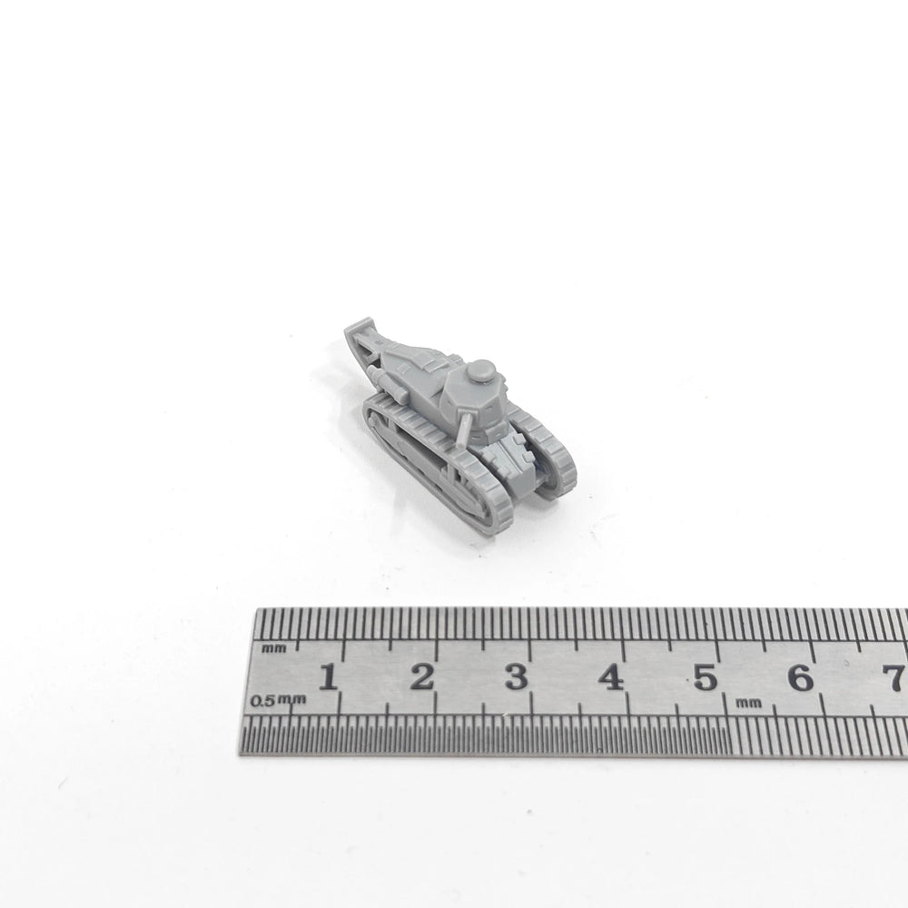1/144 WWI French Renault FT, Resin Model Vehicle Kit, Unassembled and Unpainted