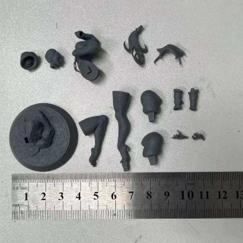 1/24 Fantasy Female Martial Artist, Resin Model Figure Kit, Unassembled and Unpainted