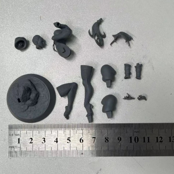1/24 Fantasy Female Martial Artist, Resin Model Figure Kit, Unassembled and Unpainted