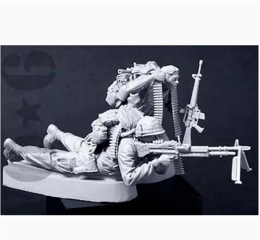 1/35 Vietnam War American Jungle Combat, 4 Figures, Resin Model Figure Kit, Unassembled and Unpainted
