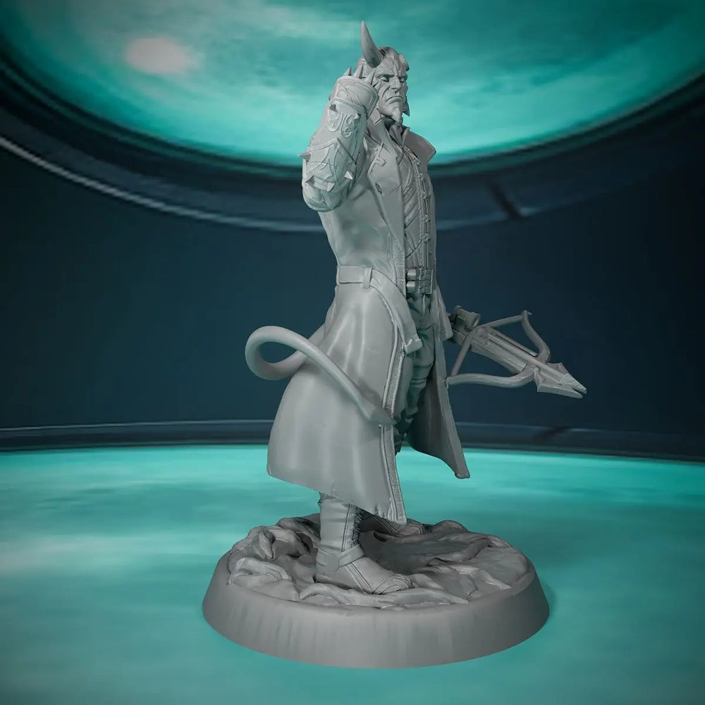 75mm Tevius Shooter Warrior, Resin Model Figure Kit, Fantasy Theme, Unassembled and Unpainted
