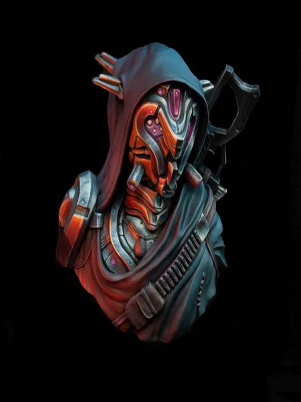 1/10 Cyborg Soldier, Resin Model Bust Kit, Sci-Fi Theme, Unassembled and Unpainted