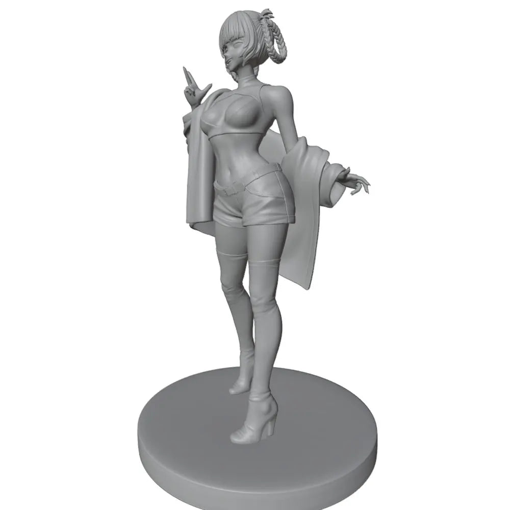 1/24 Vintage Pin-up Giving Thumbs Up, Resin Model Figure Kit, Unassembled and Unpainted