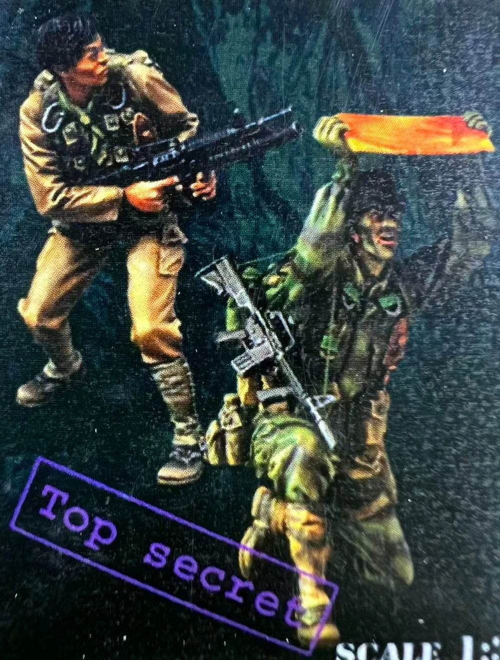 1/35 Vietnam War Soldier, 2 Figures, Resin Model Figure Kit, Unassembled and Unpainted