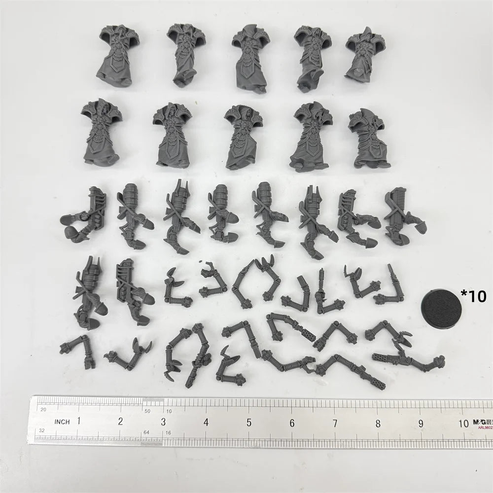 Scavenger Volatiles, 10 Figures, Resin Model Figure Kit, Sci-Fi Theme, Unassembled and Unpainted