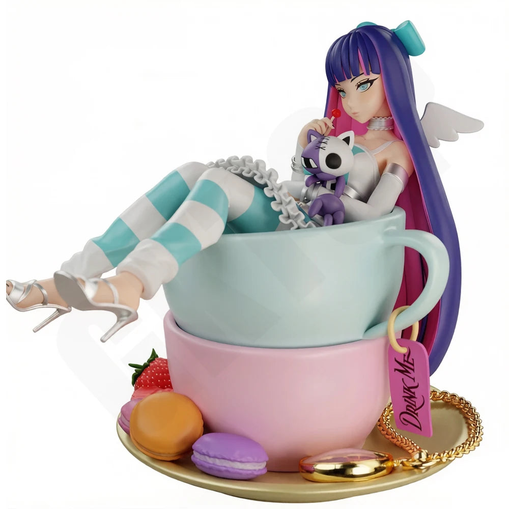 1/24 Cute Girl in Teacup, Resin Model Figure Kit, Anime Theme, Unassembled and Unpainted