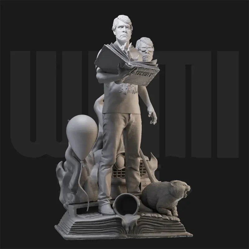 1/24 Stephen King Horror Scene, 7 Figures, Resin Model Diorama Kit, Fantasy Theme, Unassembled and Unpainted