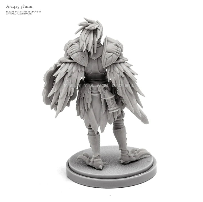 38mm Warrior Knight, Resin Model Figure Kit, Fantasy Theme, Unassembled and Unpainted
