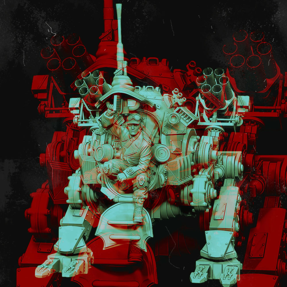 1/35 Military Mecha Soldier, Resin Model Figure Kit, Sci-Fi Theme, Unassembled and Unpainted