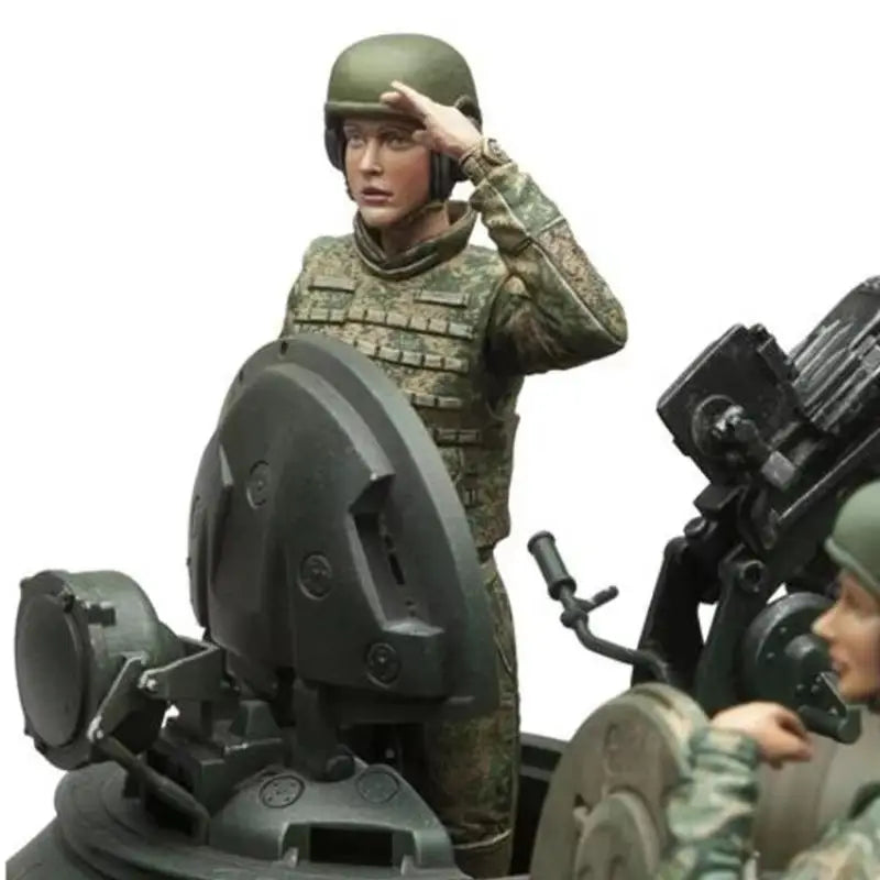 1/16 WWII Soviet Tank Crew, 3 Figures, Resin Model Diorama Kit, Unassembled and Unpainted