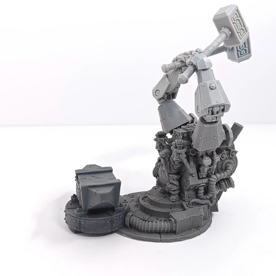Steampunk Male Mechanical Arms Bust 120mm Resin Kit - resin model view 3